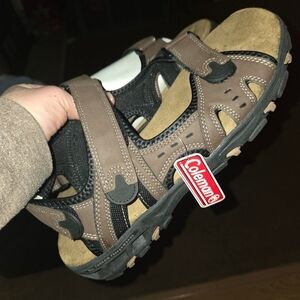 Coleman Brown and Black Men's Outdoor Sandals